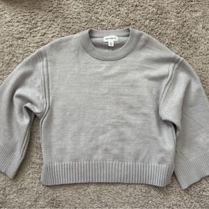 For The Republic Light Gray Crewneck Sweater
